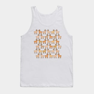 Cute Mouflon Pattern (Mountain Goat) Tank Top